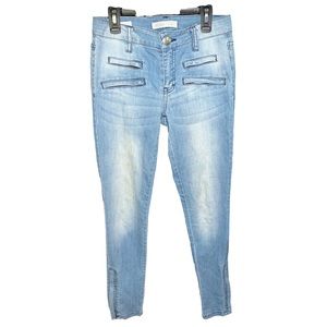 BCBG Zippered Skinny Jeans